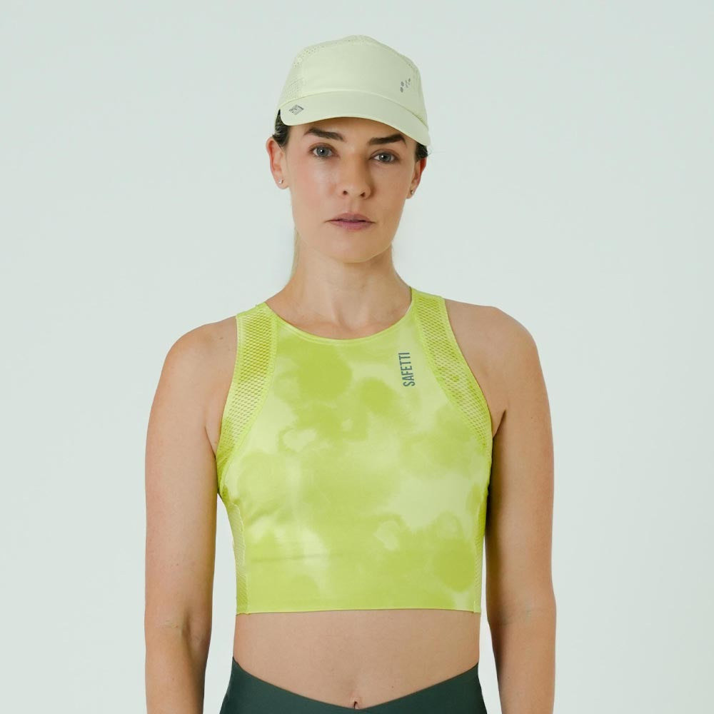 RUNNING/PADEL POCKET LEMON TOP FOR WOMEN