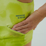 RUNNING/PADEL POCKET LEMON TOP FOR WOMEN