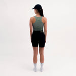 POCKET GREEN WOMEN'S RUNNING CROP TOP