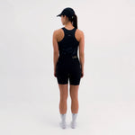 POCKET BLACK WOMEN'S RUNNING & PADEL CROP TOP