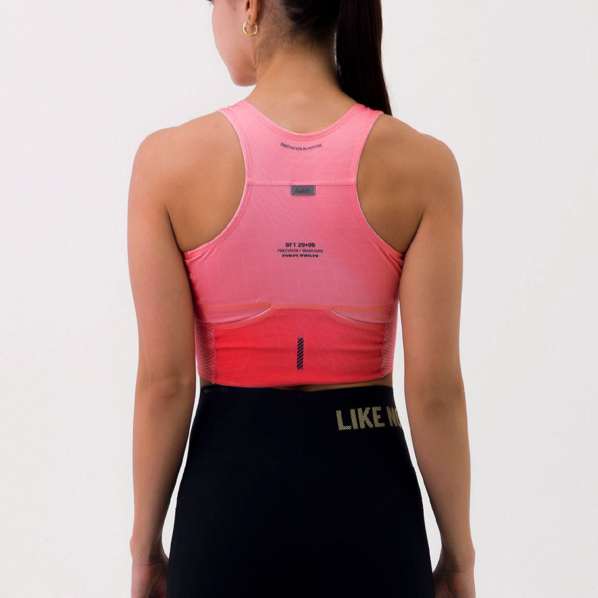 POCKET CHERRY WOMEN'S RUNNING & PADEL CROP TOP