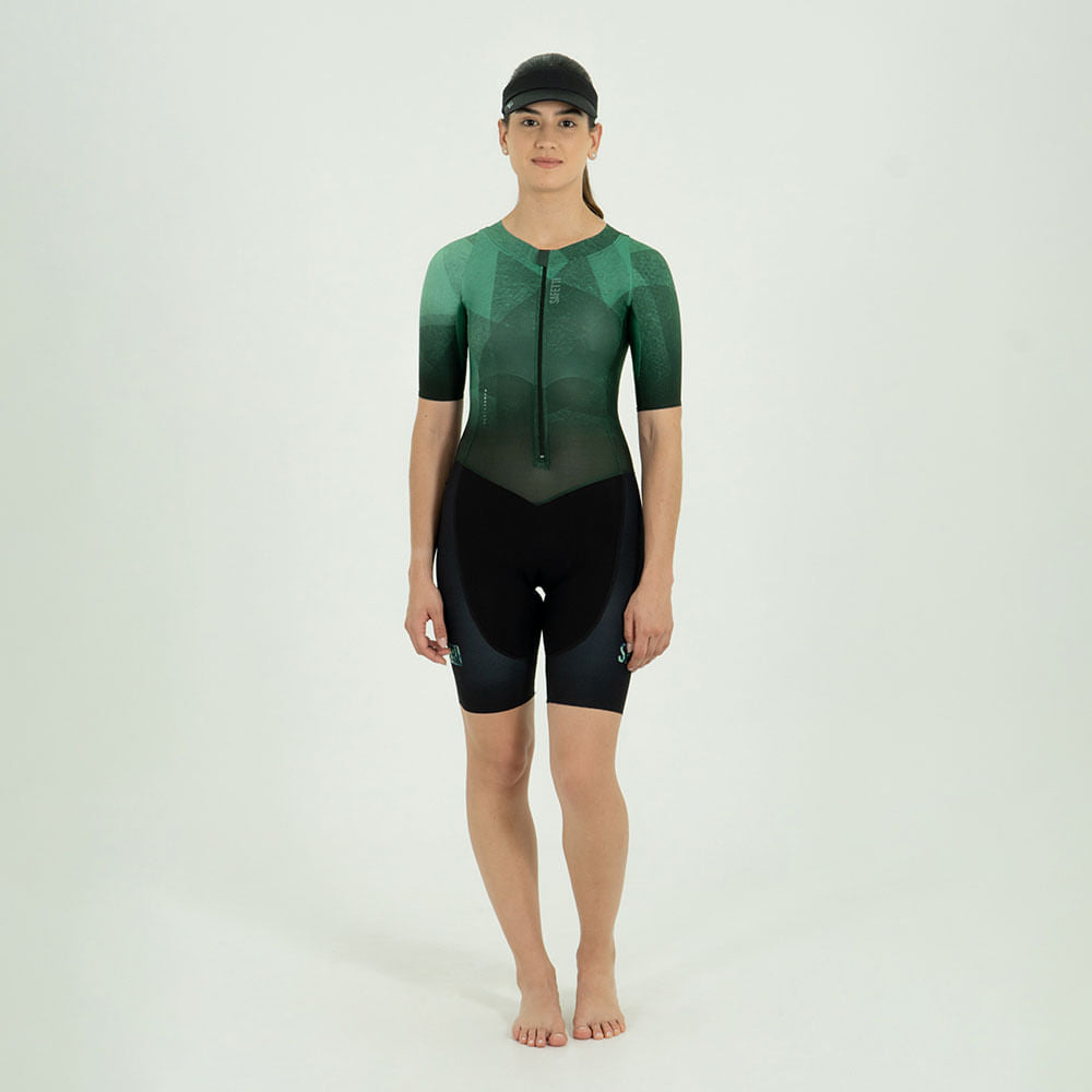 KONA WOMEN'S SHORT SLEEVE TRIATHLON JUMPSUIT