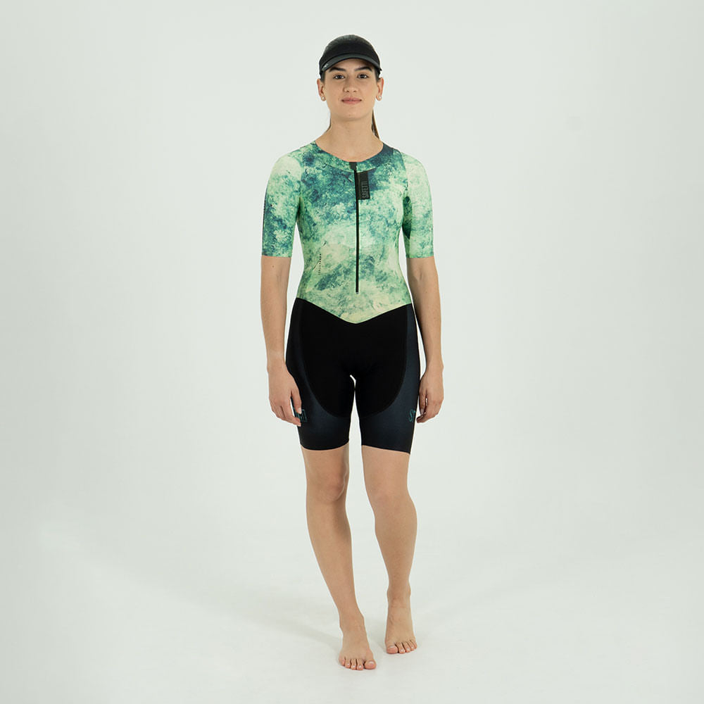 KONA WOMEN'S SHORT SLEEVE TRIATHLON JUMPSUIT