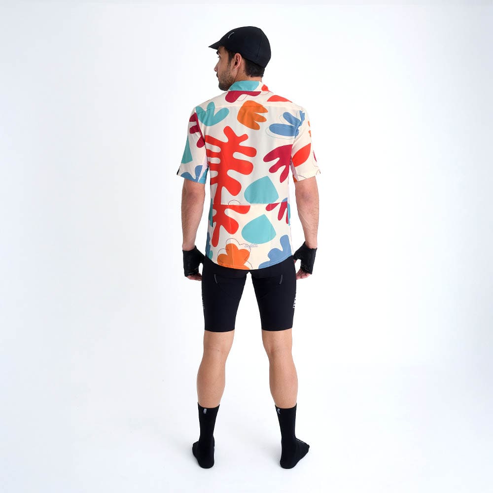 OUTLAND COLORS SHORT-SLEEVE CYCLING SHIRT FOR MEN