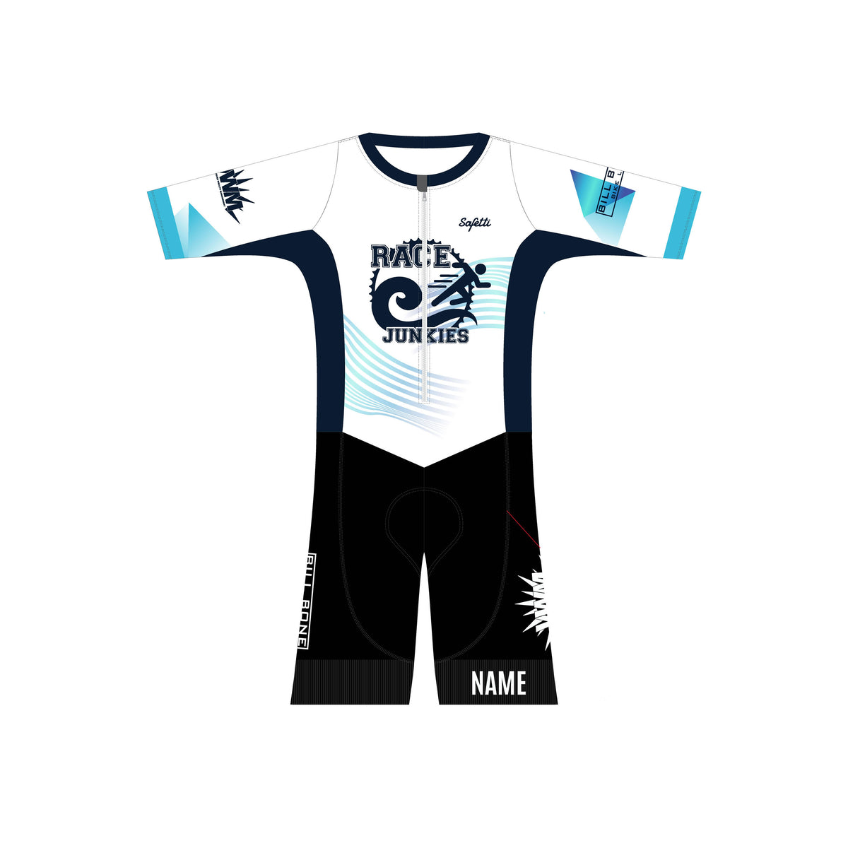RJ'25 - Kona Performance Short Sleeve Triathlon Skinsuit. Women