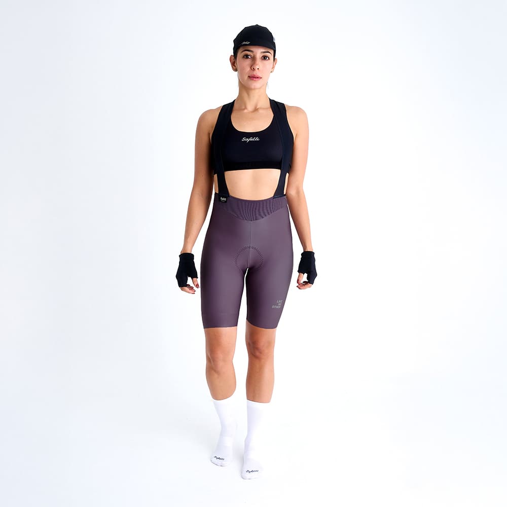 TOSCANA 2.0 MAUVE CYCLING BIB SHORTS FOR WOMEN