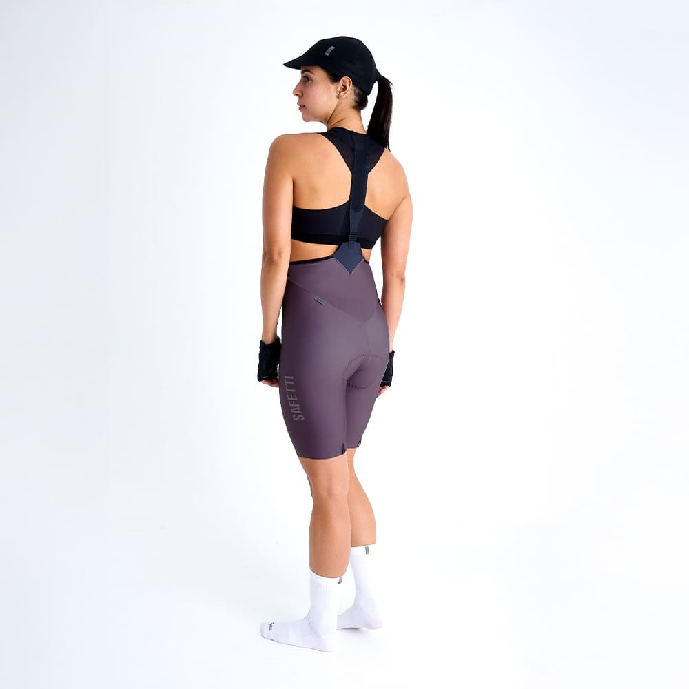 TOSCANA 2.0 MAUVE CYCLING BIB SHORTS FOR WOMEN