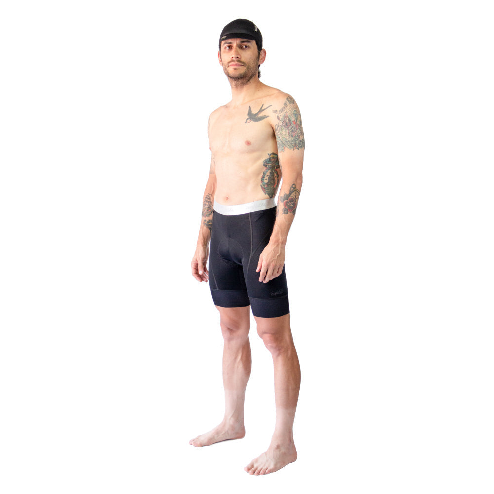 MEN'S BIB SHORTS WITHOUT STRAP NAPOLES BLACK