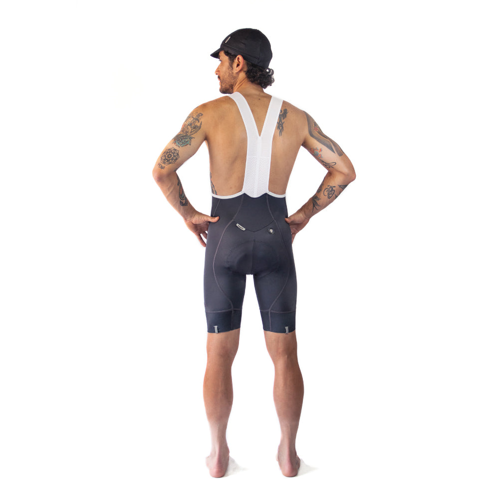MEN'S CYCLING SHORTS WITH NAPOLES STRAP - GREY