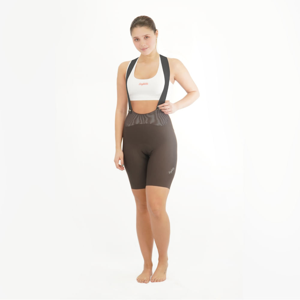 TOSCANA 2.0 BROWN BIB SHORTS FOR WOMEN