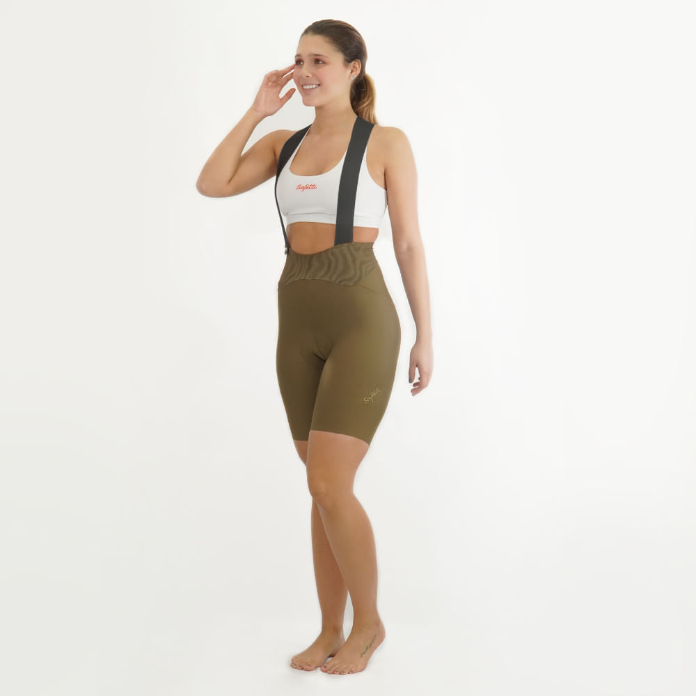 TOSCANA 2.0 OLIVE BIB SHORTS FOR WOMEN