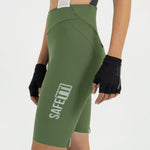 GIRONA OLIVE BIB SHORTS WITH STRAP FOR WOMEN