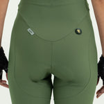 GIRONA OLIVE BIB SHORTS WITH STRAP FOR WOMEN
