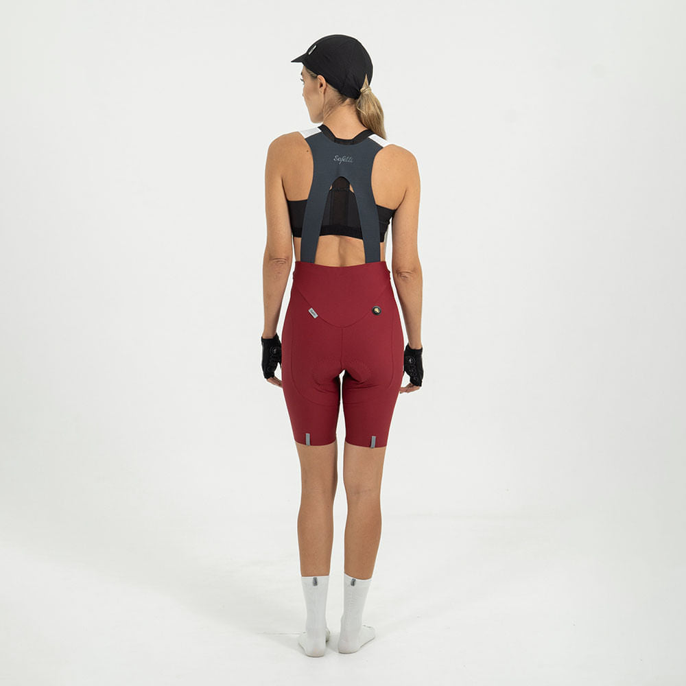 GIRONA TERRACOTTA WOMEN'S BIB SHORTS WITH STRAP