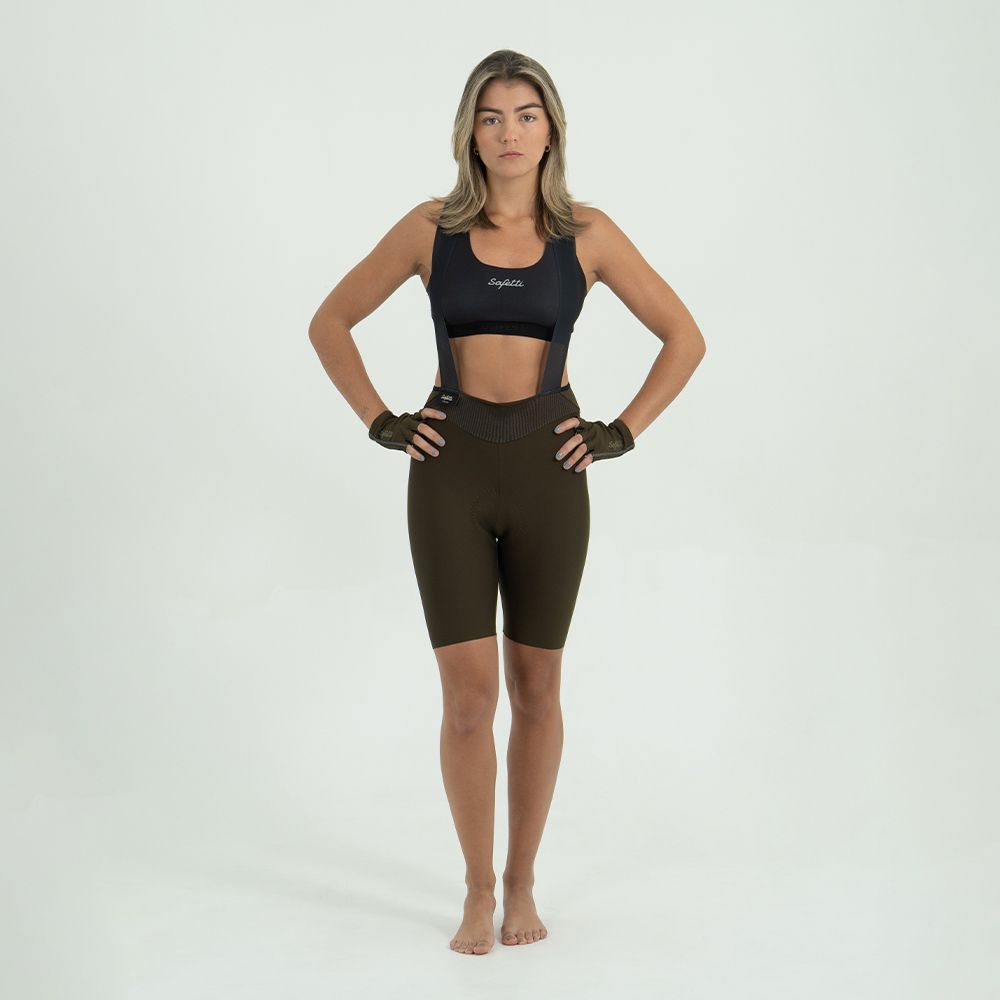 TOSCANA 2.0 + BROWN BIB SHORTS FOR WOMEN
