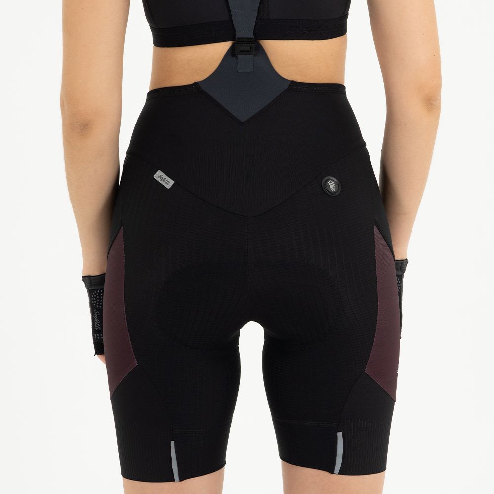EVANS CARGO WOMEN'S WINE CYCLING SHORTS WITH STRAP