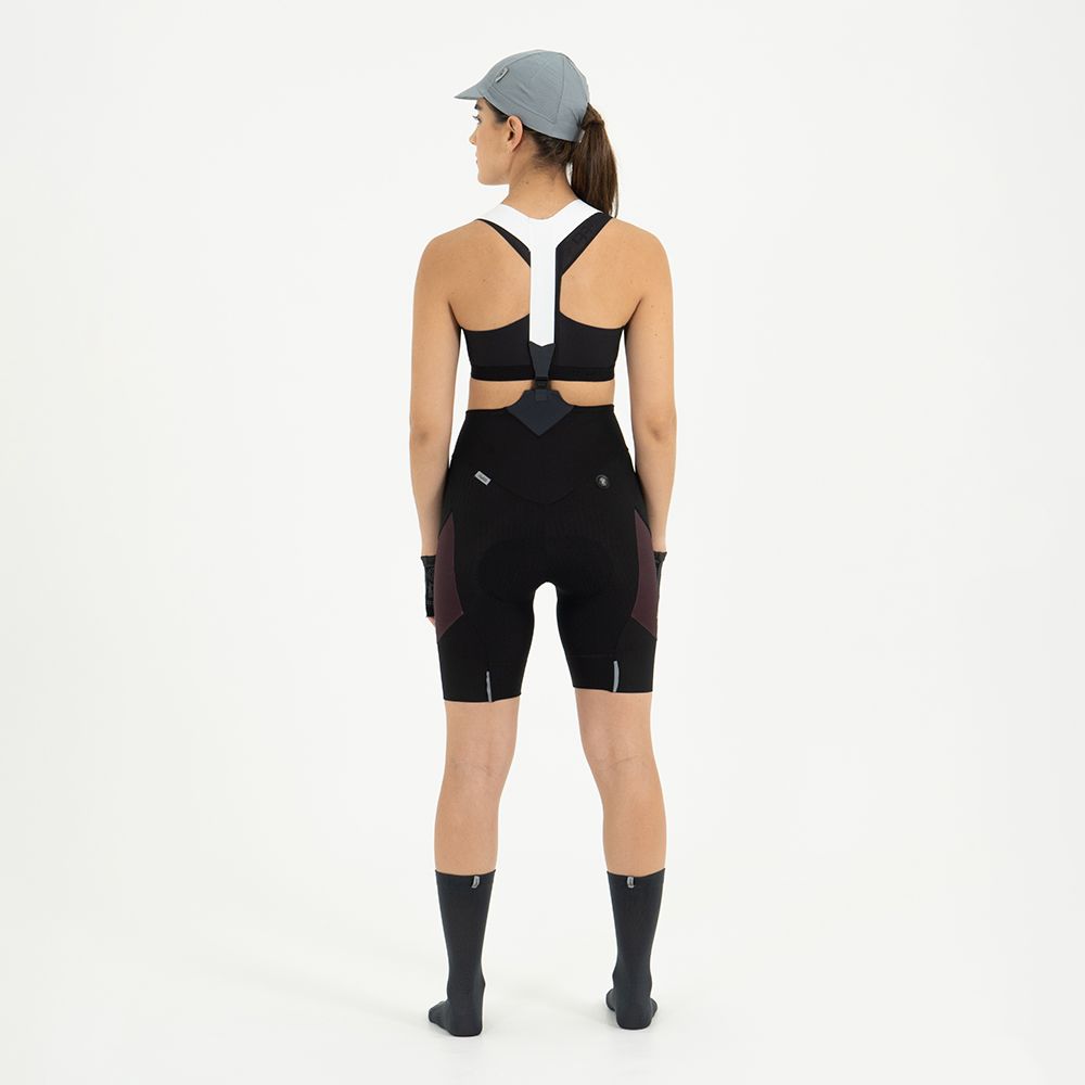 EVANS CARGO WOMEN'S WINE CYCLING SHORTS WITH STRAP