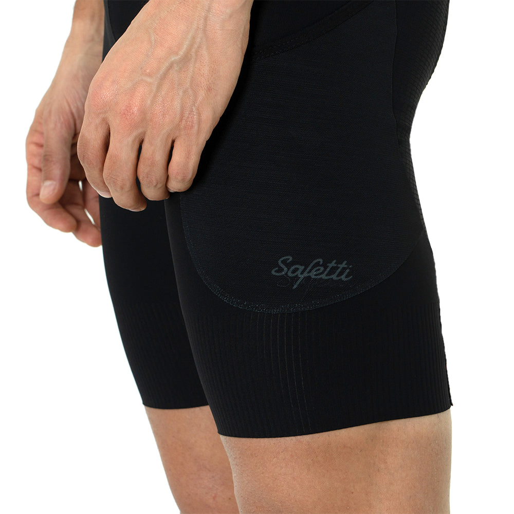 EVANS CARGO BLACK CYCLING SHORTS FOR MEN