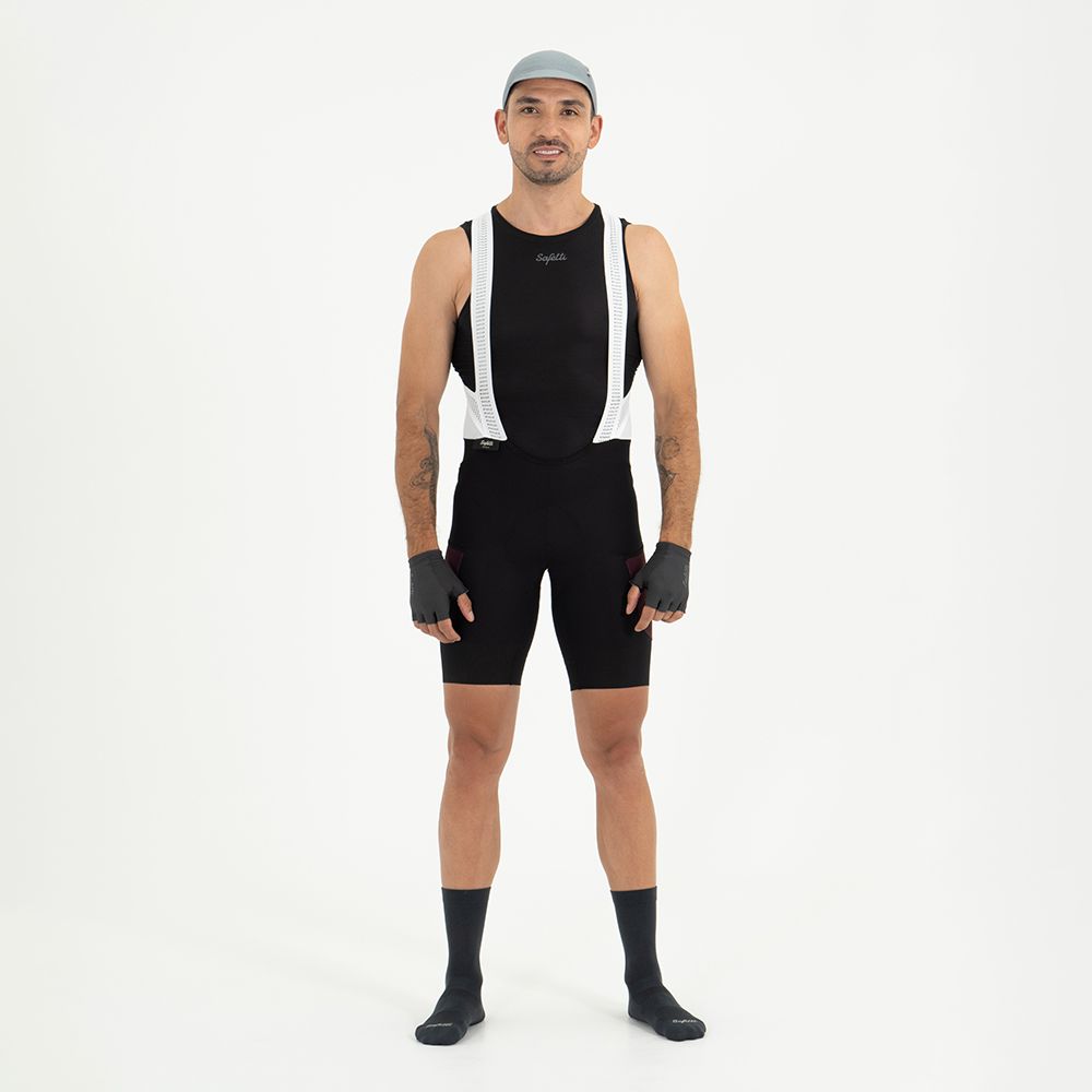 EVANS CARGO CYCLING SHORTS FOR MEN WINE