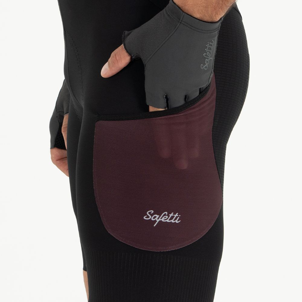 EVANS CARGO CYCLING SHORTS FOR MEN WINE