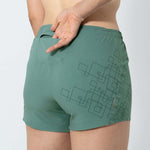 VENTURI LIGHT CADETBLUE RUNNING SHORTS FOR WOMEN