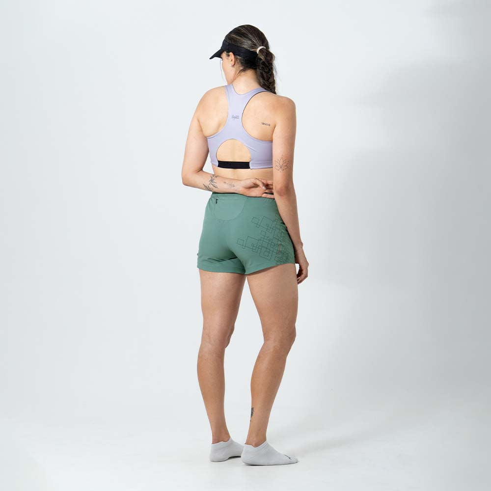 VENTURI LIGHT CADETBLUE RUNNING SHORTS FOR WOMEN