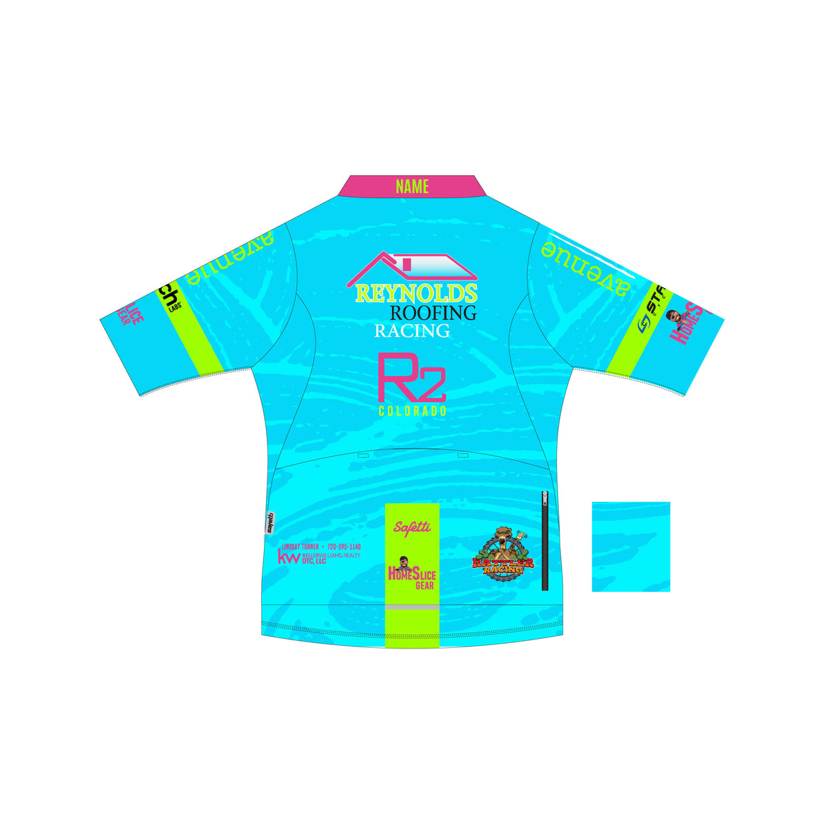 RR'26 - Leggero Short Sleeve Cycling Jersey Blue. Women