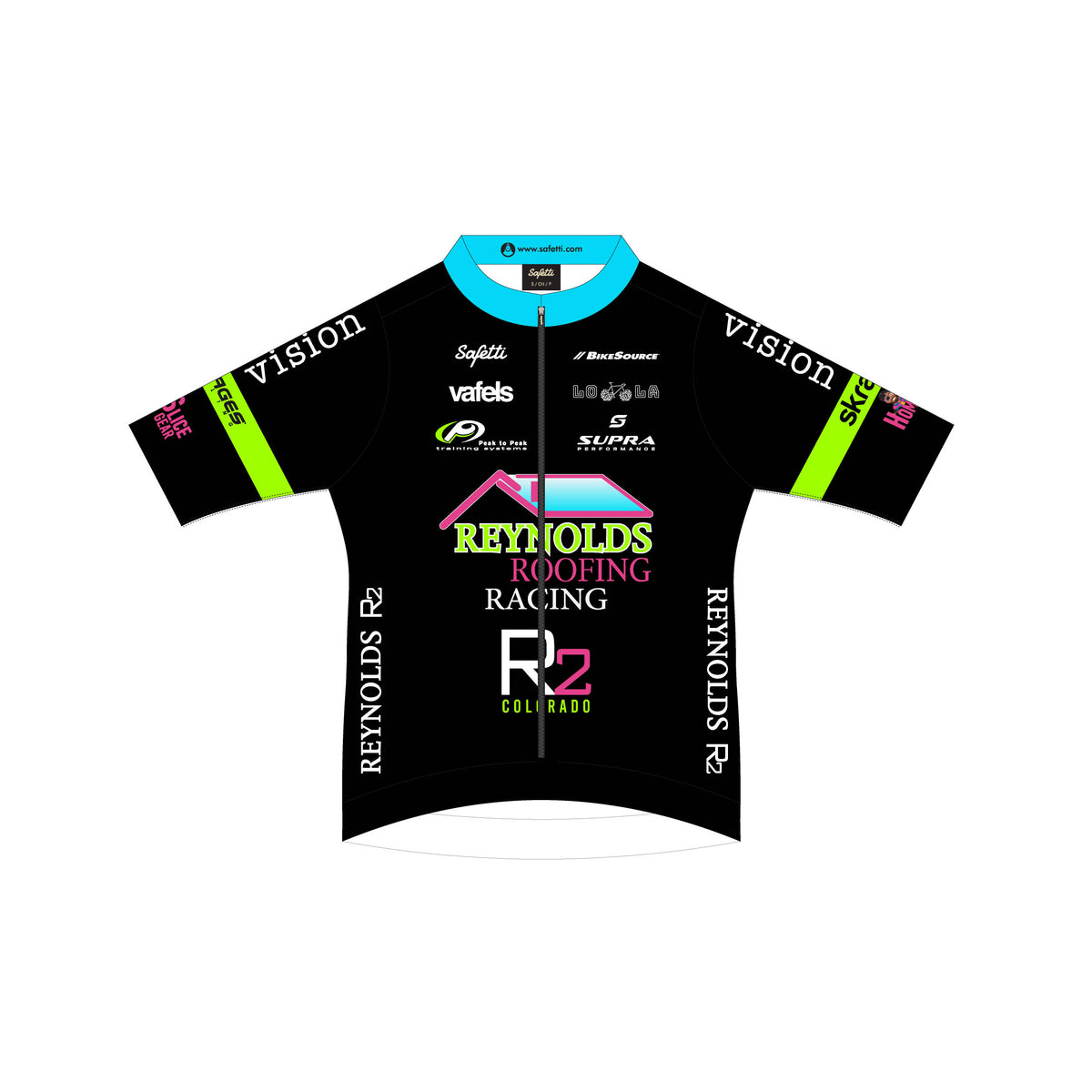 RR'26 - Leggero Short Sleeve Cycling Jersey Black. Women