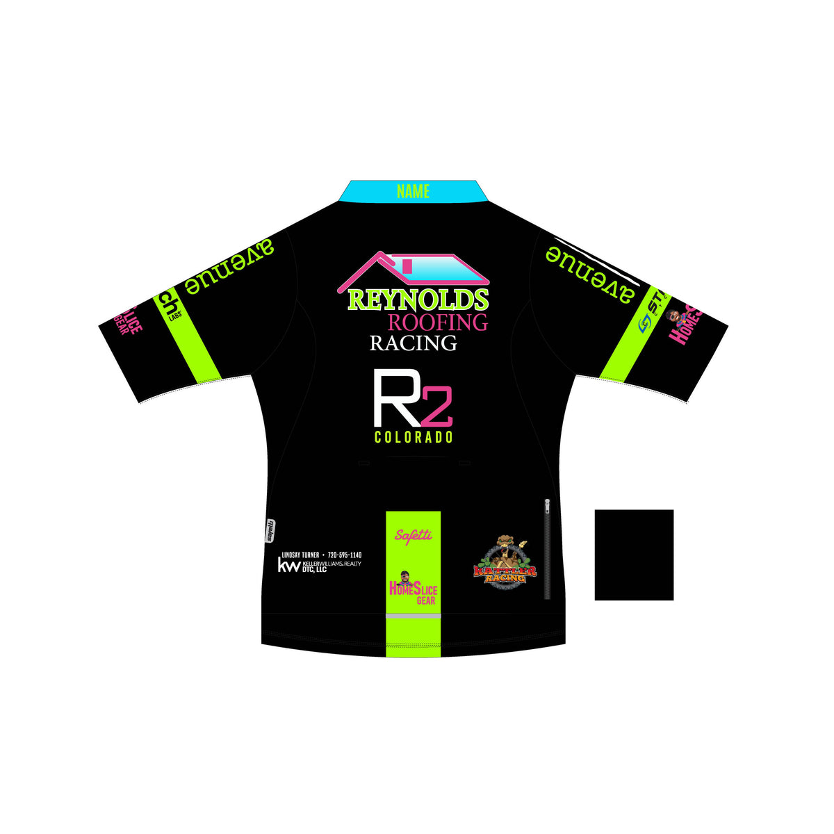 RR'26 - Leggero Short Sleeve Cycling Jersey Black. Women