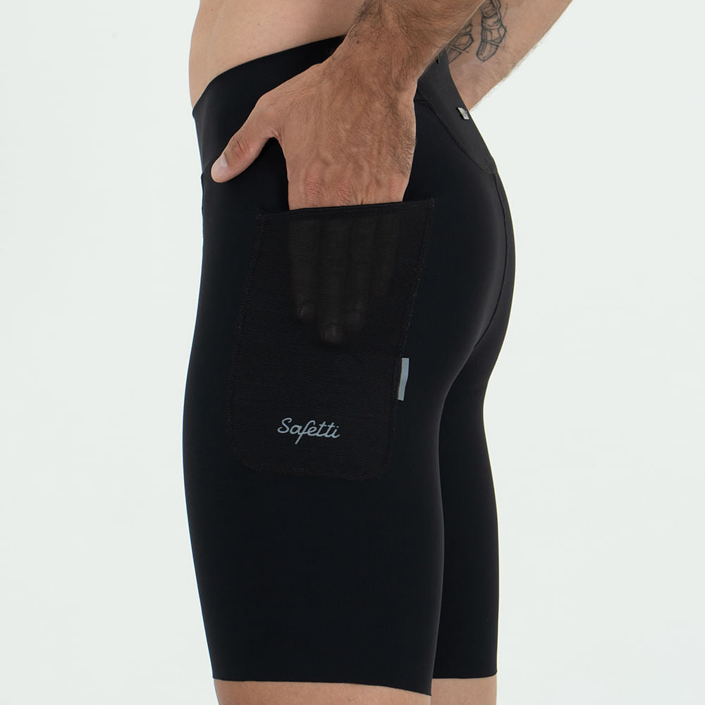 TITAN BLACK MEN'S RUNNING SHORTS