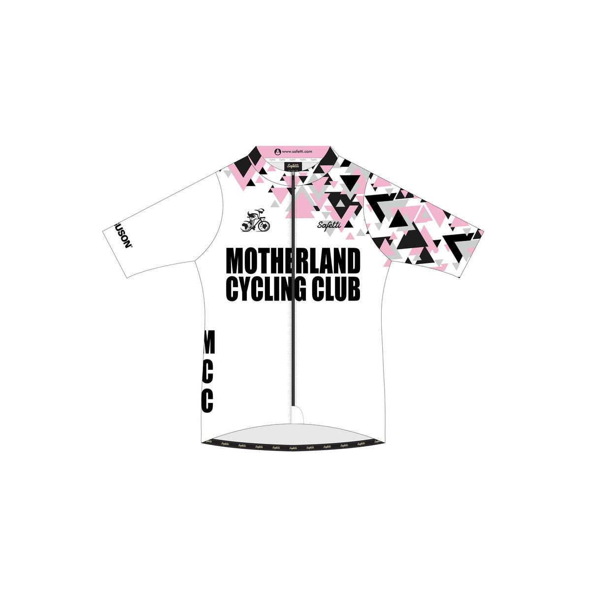 MCC'25-1 - Breathelite Short Sleeve Cycling Jersey White. Men