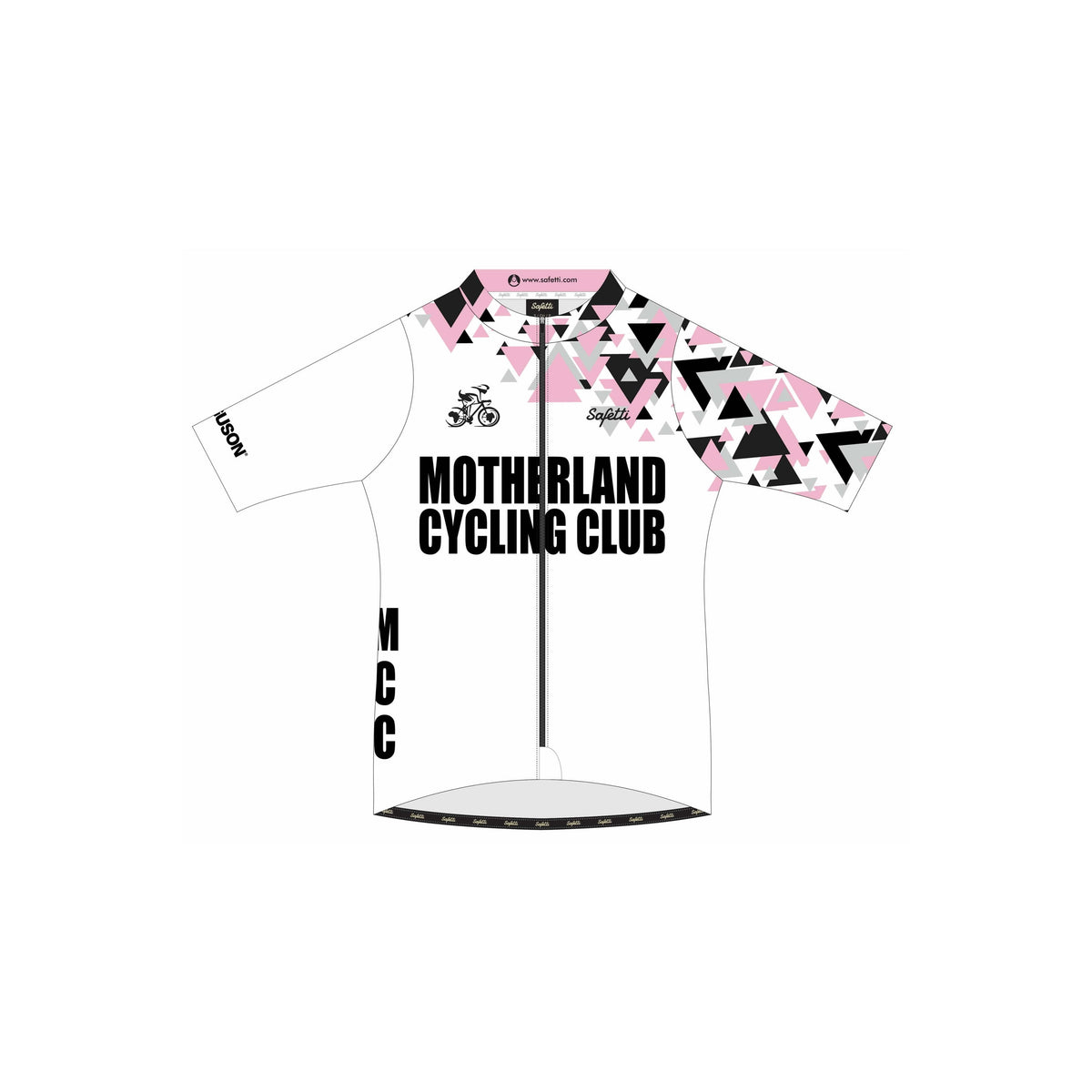 MCC'25-1 - Breathelite Short Sleeve Cycling Jersey White. Women