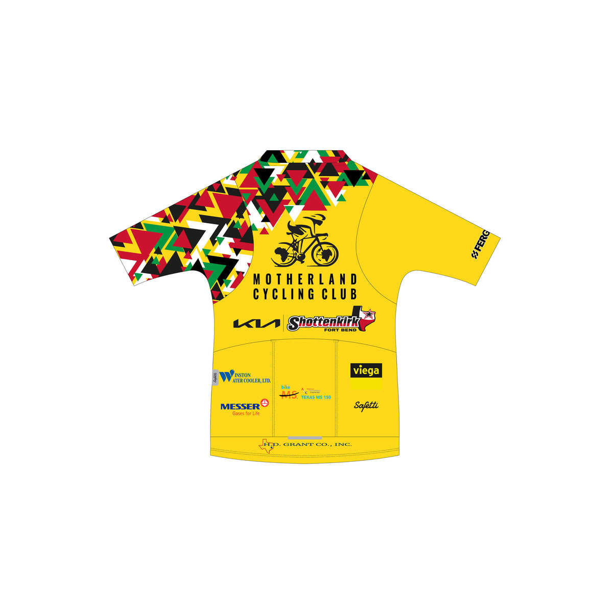 MCC'25-1 - Breathelite Short Sleeve Cycling Jersey Yellow. Men