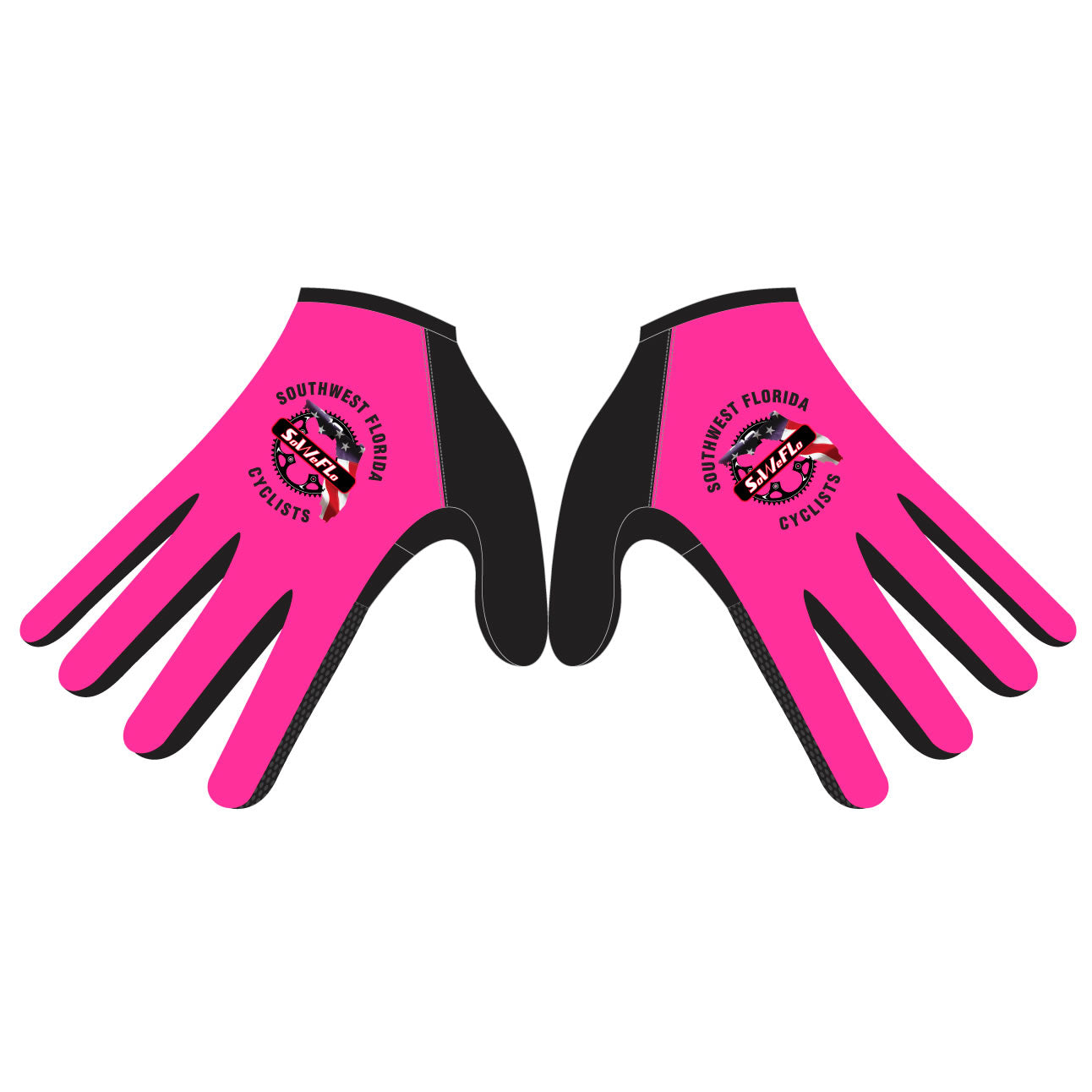 SoWeFlo 24 Printed Cycling Long Finger Gloves. Unisex XS