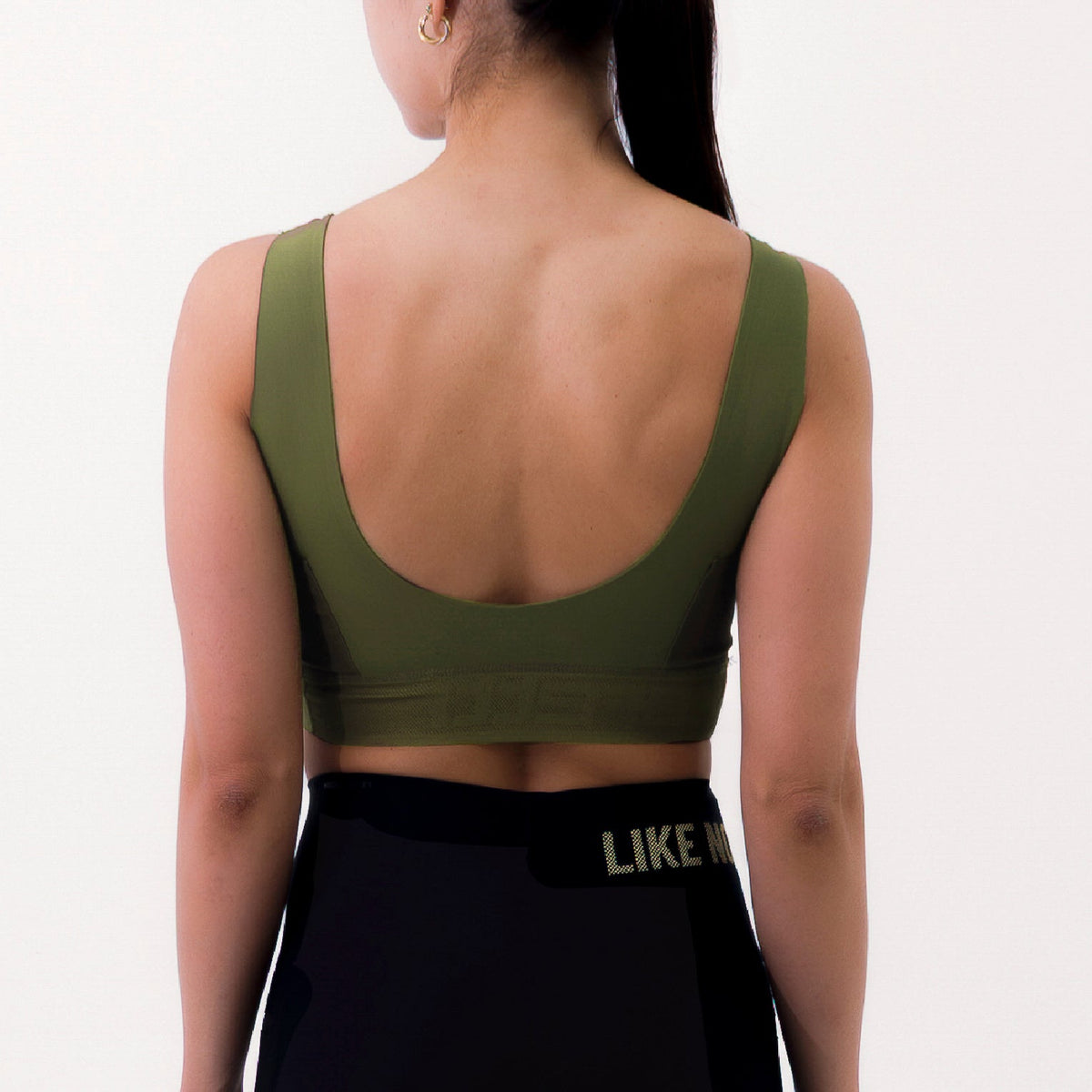 SYNK GREEN WOMEN'S RUNNING SPORTS BRA