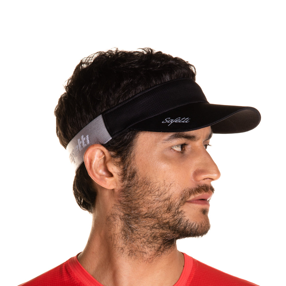 UNISEX BLACK RUNNING VISOR