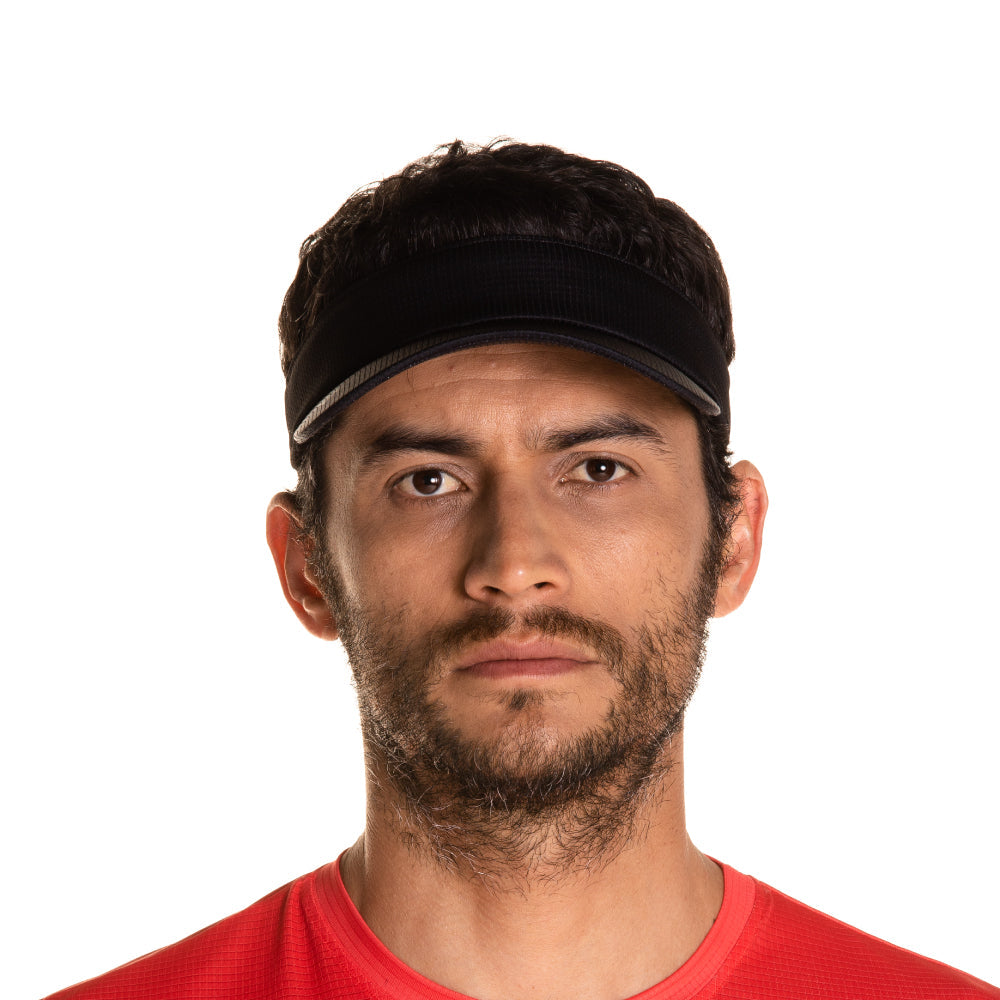 UNISEX BLACK RUNNING VISOR