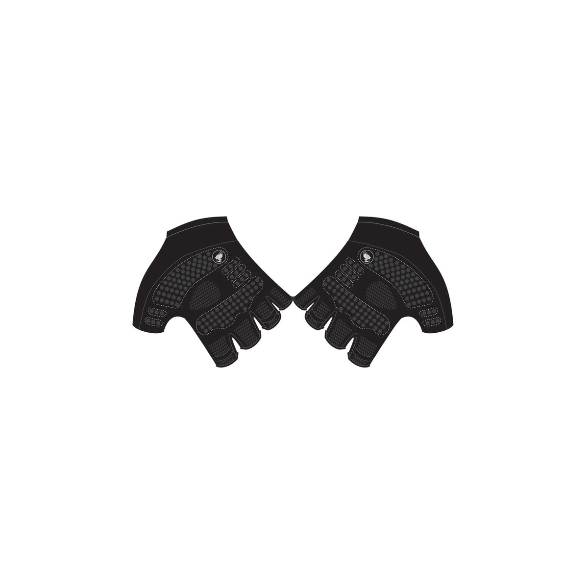 MCC'25-1 - Short Finger Cycling Gloves White. Unisex