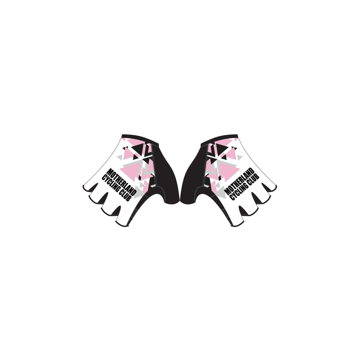 MCC'25-1 - Short Finger Cycling Gloves White. Unisex