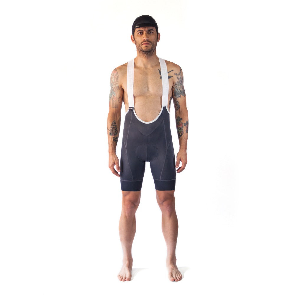 MEN'S CYCLING SHORTS WITH NAPOLES STRAP - GREY