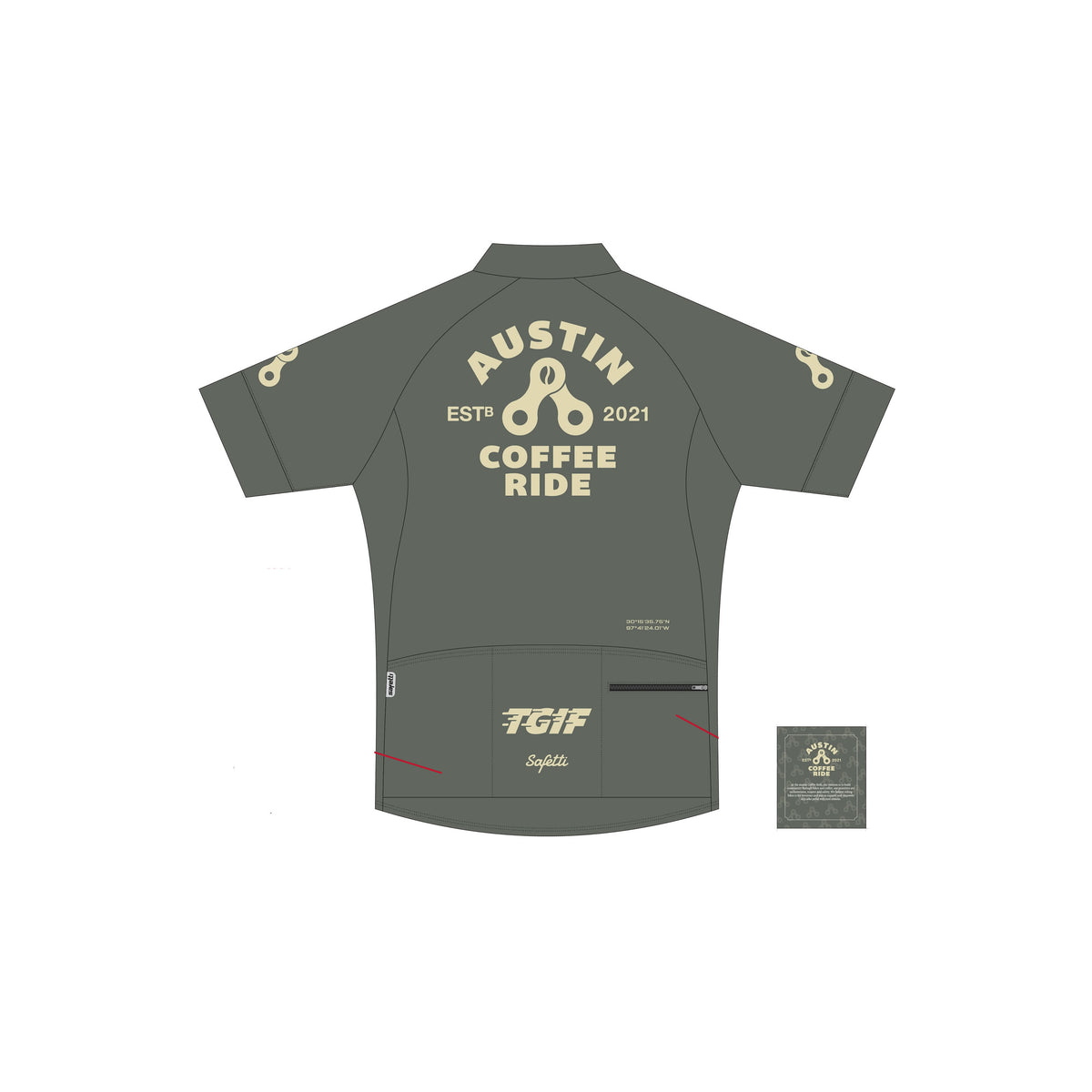 ACR'25 - Club Fit Short Sleeve Cycling Jersey Green. Men