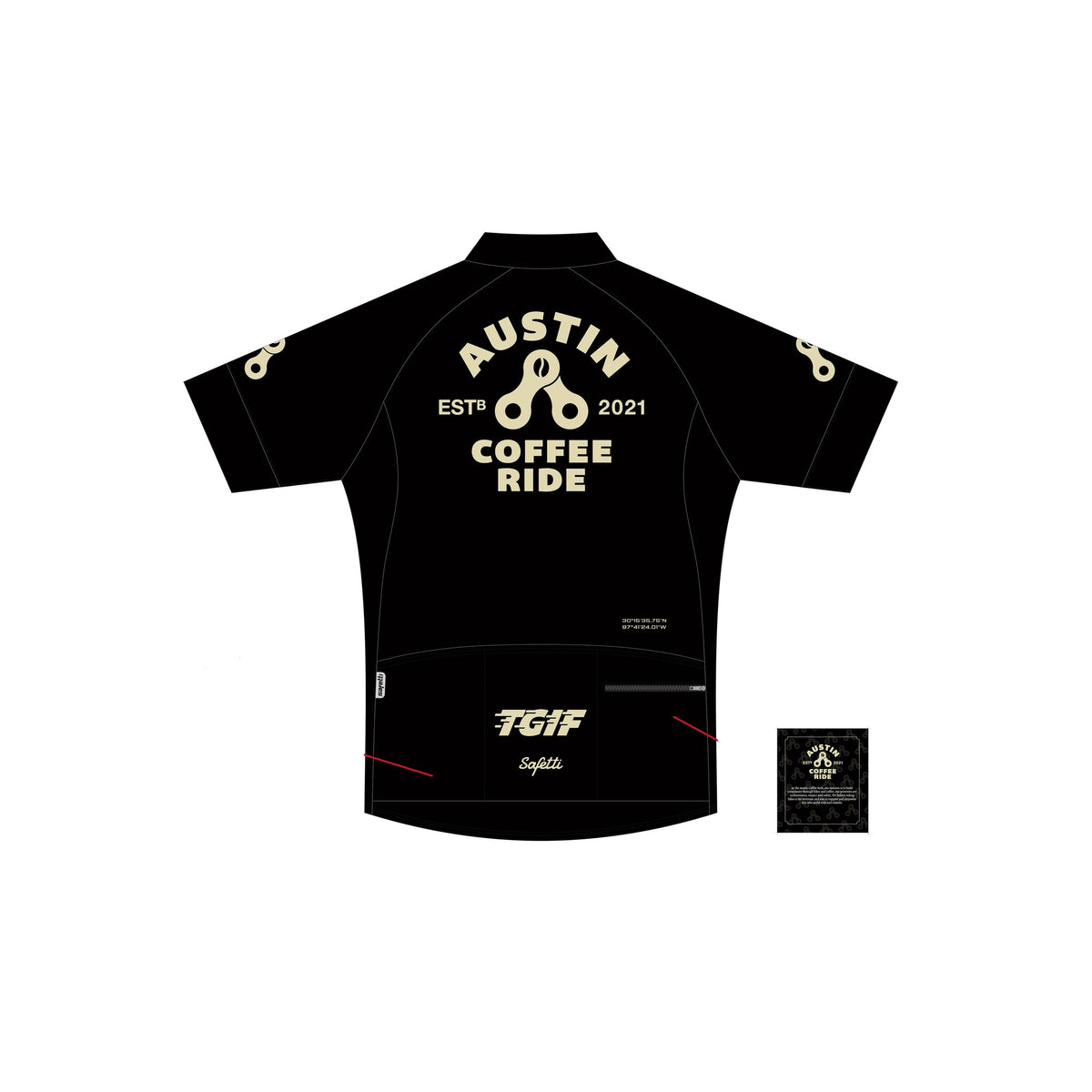 ACR'25 - Club Fit Short Sleeve Cycling Jersey Black. Men