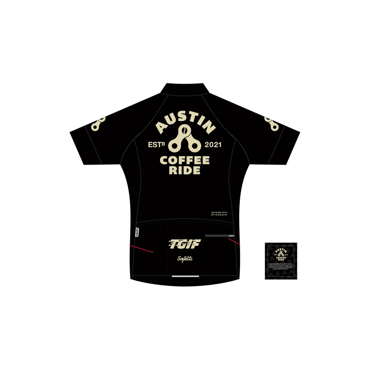ACR'25 - Club Fit Short Sleeve Cycling Jersey Black. Women