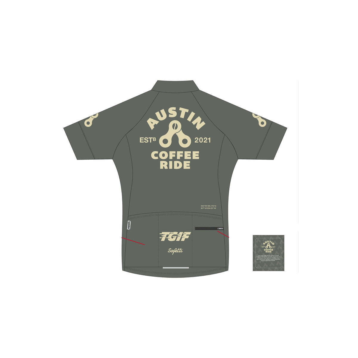 ACR'25 - Club Fit Short Sleeve Cycling Jersey Green. Women