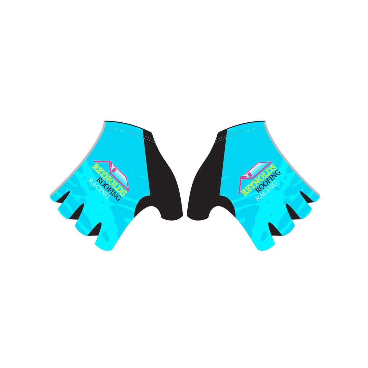RR'26 - Short Finger Cycling Gloves Blue. Unisex