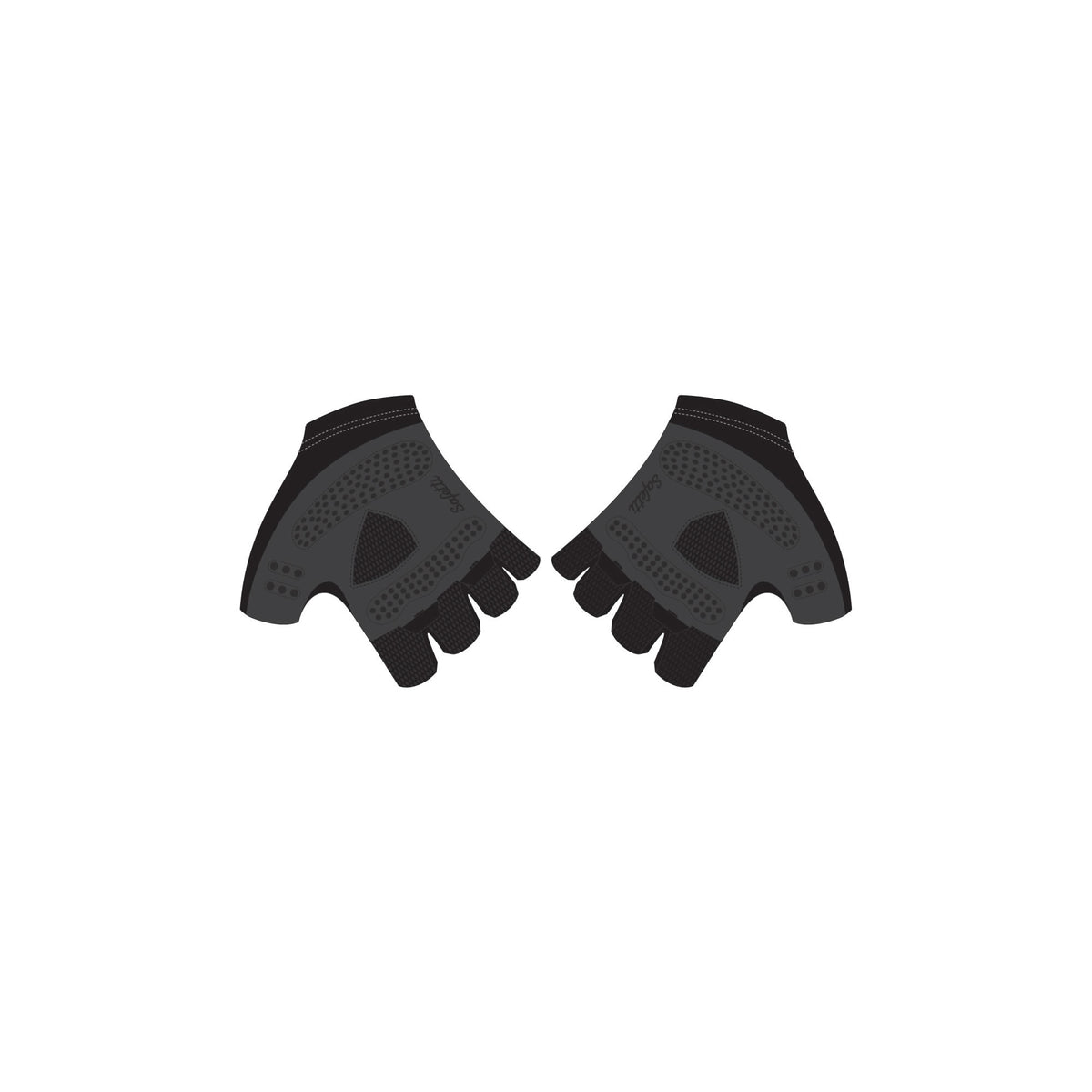 CFC'26 - Short Finger Cycling Gloves Black. Unisex