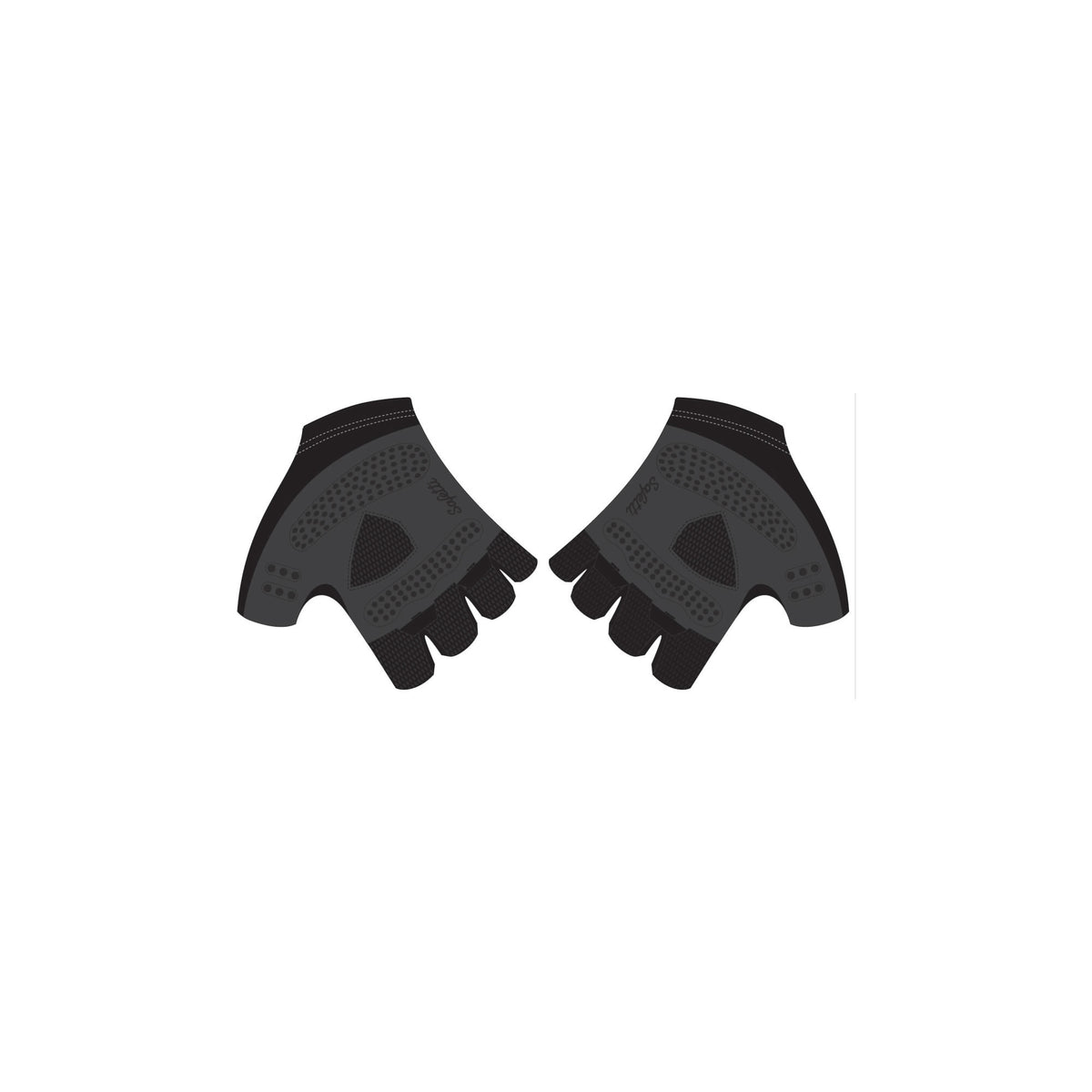 CFC'26 - Short Finger Cycling Gloves Black. Unisex