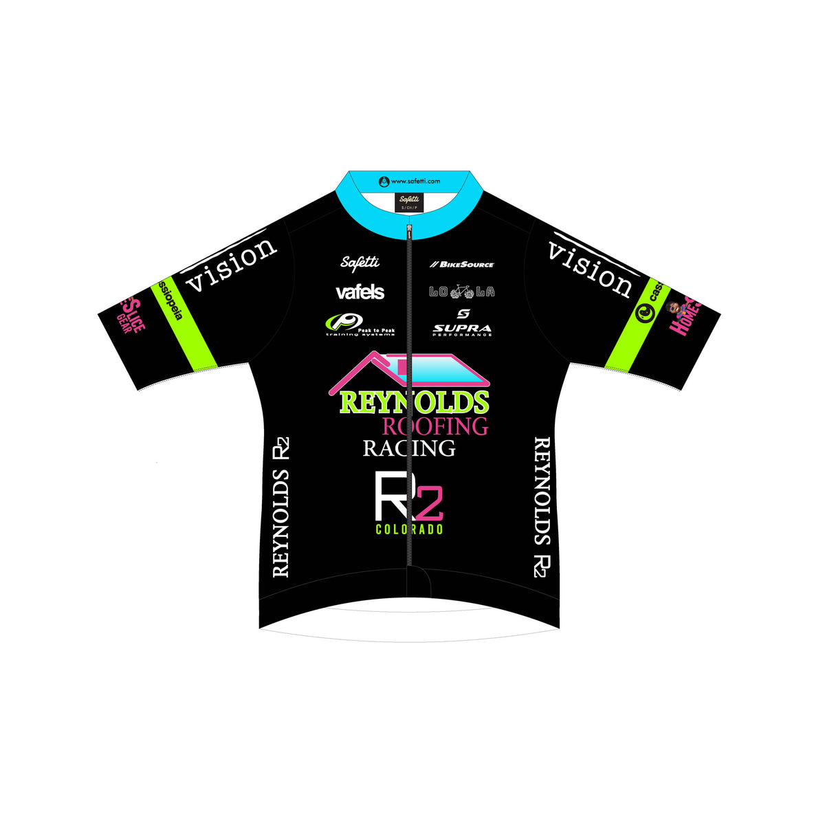 RR'25-2 - Leggero Short Sleeve Cycling Jersey Black. Men