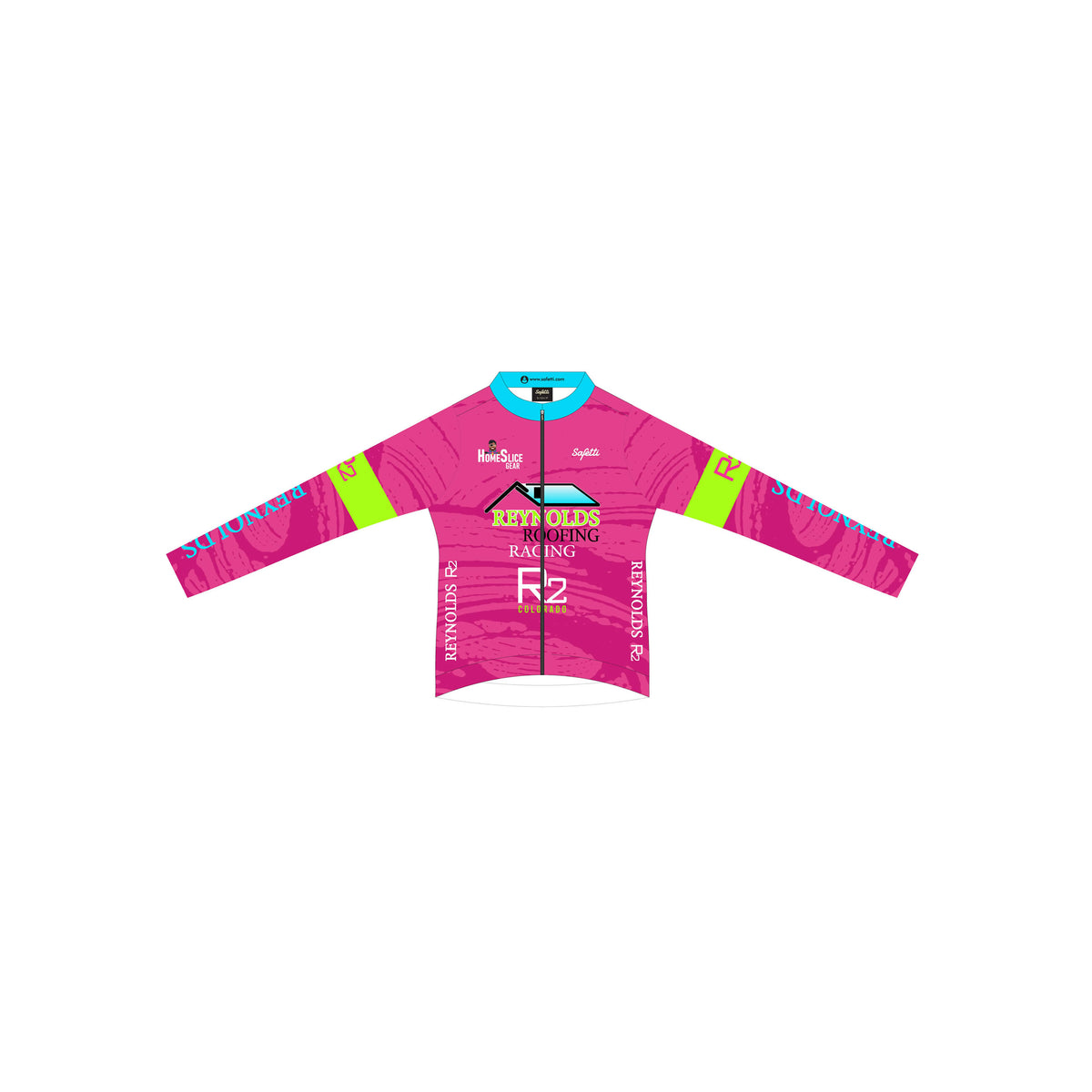 RR'25-2 - Leggero Long Sleeve Cycling Jersey Pink. Women