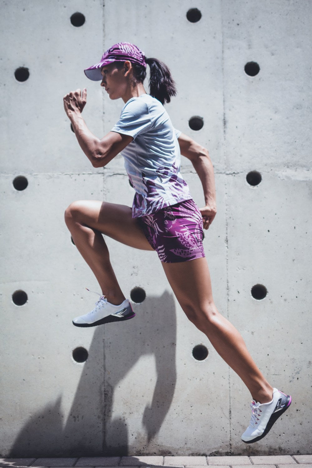 Sunset Running - Unbroken - Short Sleeve Running Jersey. Women